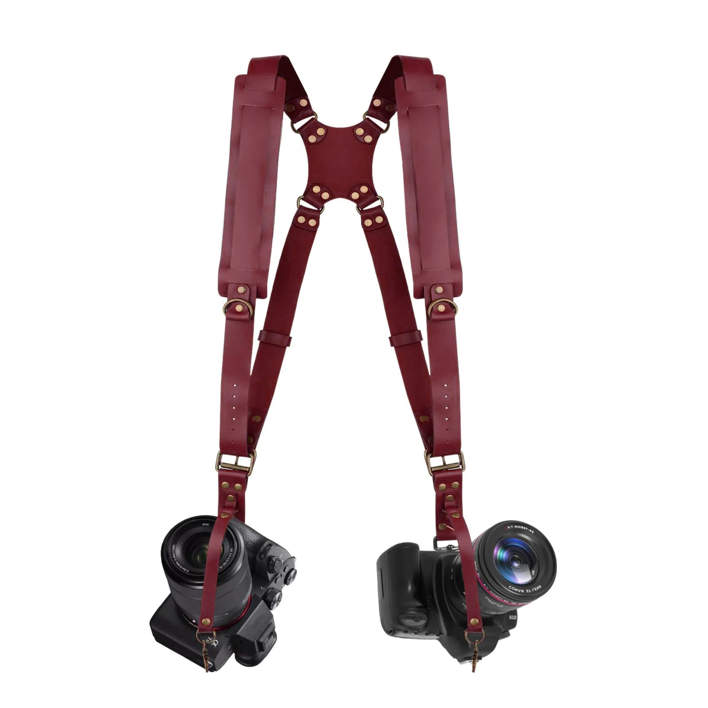 Camera double shoulder strap