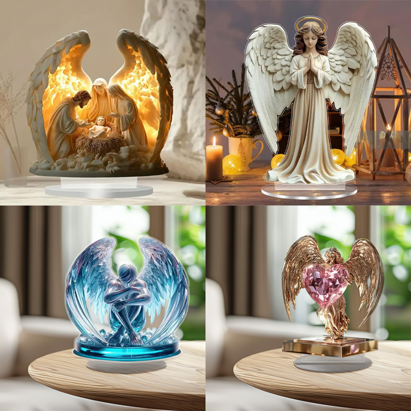 🎁Angel wing design with cross decoration