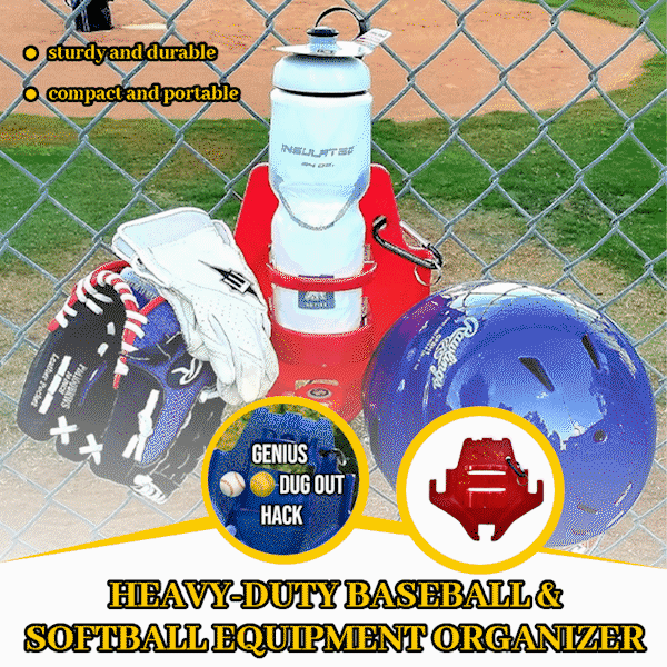 ⚾ Premiere Dugout Organizer - Heavy-Duty Baseball & Softball Equipment Organizer