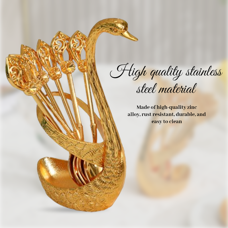 🦢Light Luxury Style Little Swan Spoon Set