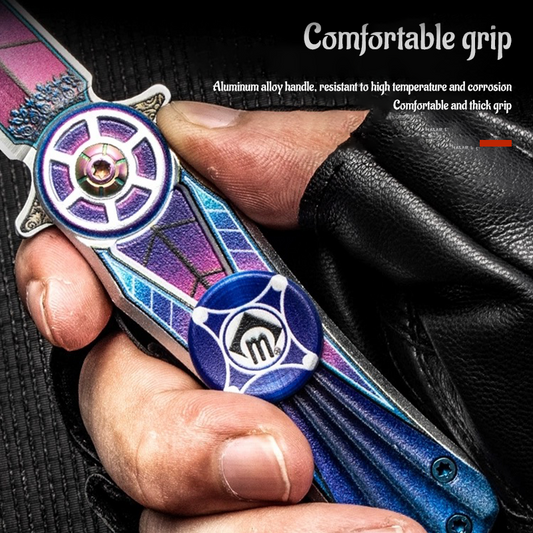 Finger spinner knife