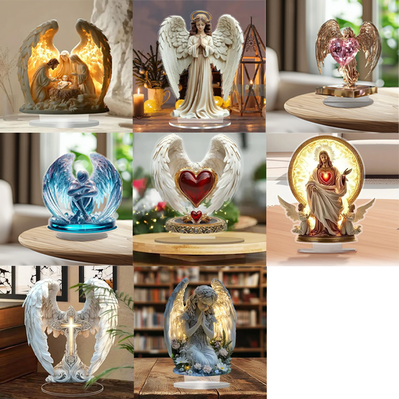 🎁Angel wing design with cross decoration