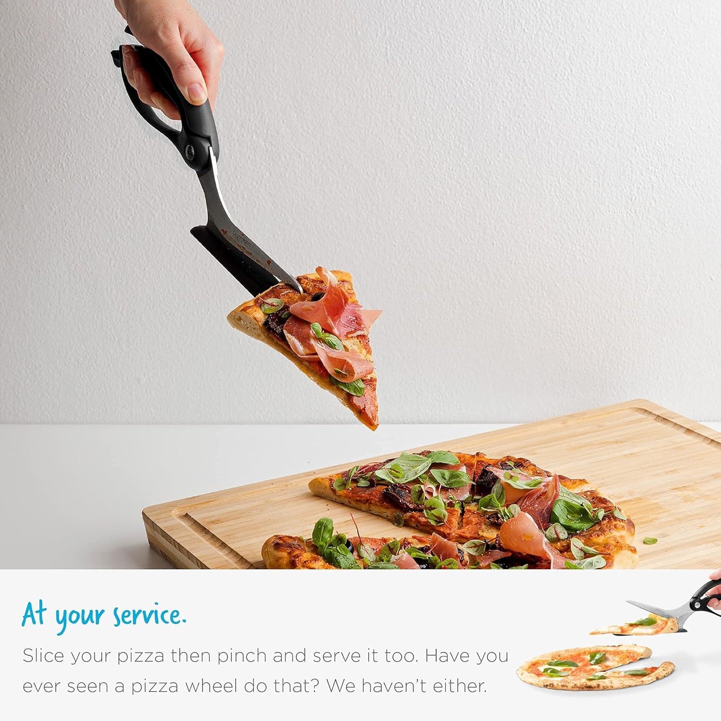 🔥 Best-Selling 2-in-1 Pizza Cutter + Server Combo!
