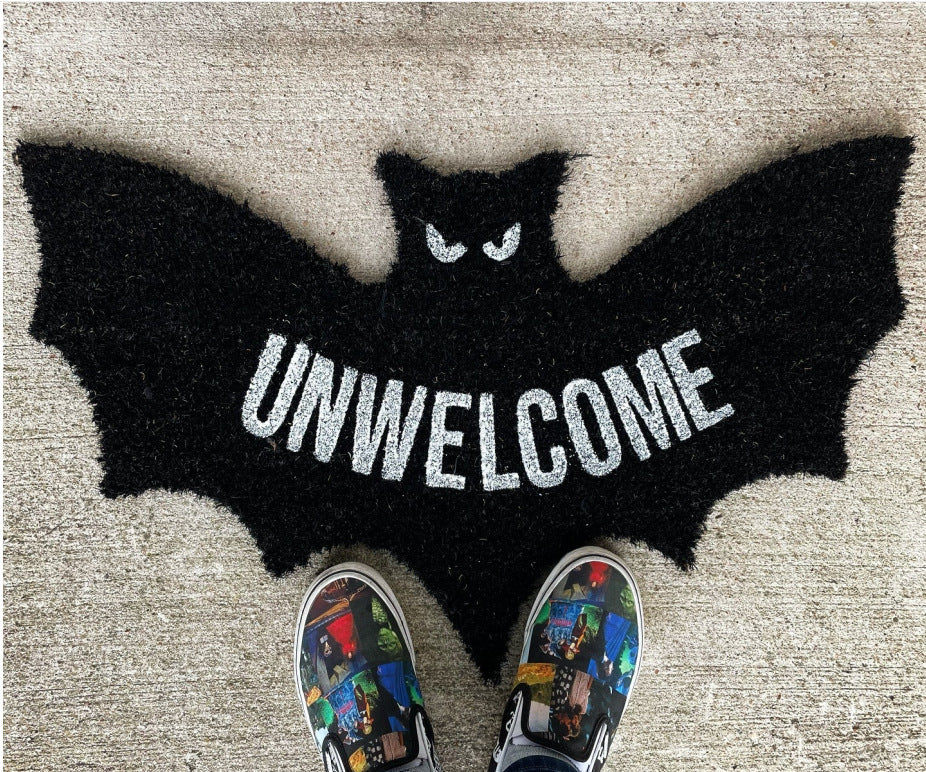 š„LAST DAY 50% OFF - š¦Unwelcome Shaped Bat Coir Mat
