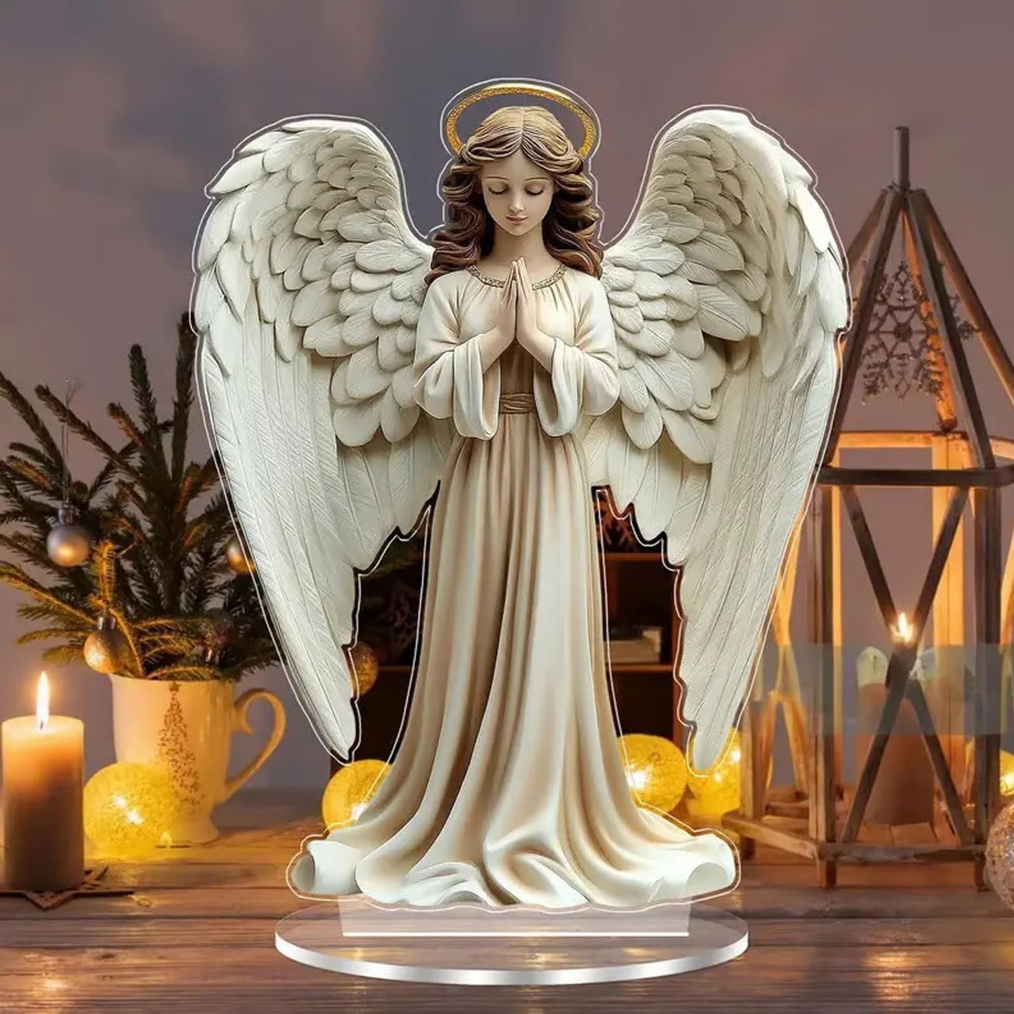 🎁Angel wing design with cross decoration