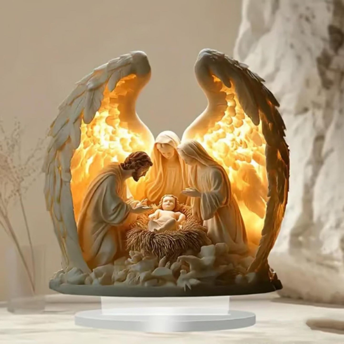 🎁Angel wing design with cross decoration
