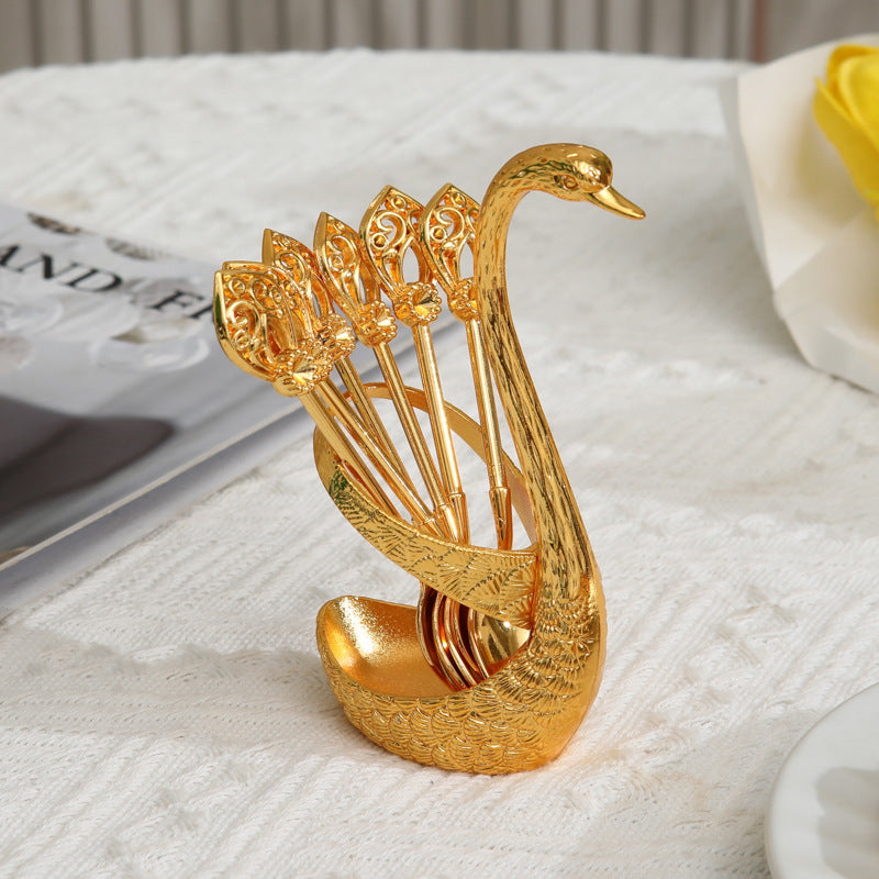 🦢Light Luxury Style Little Swan Spoon Set