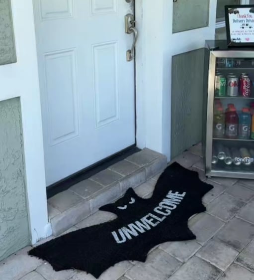 š„LAST DAY 50% OFF - š¦Unwelcome Shaped Bat Coir Mat