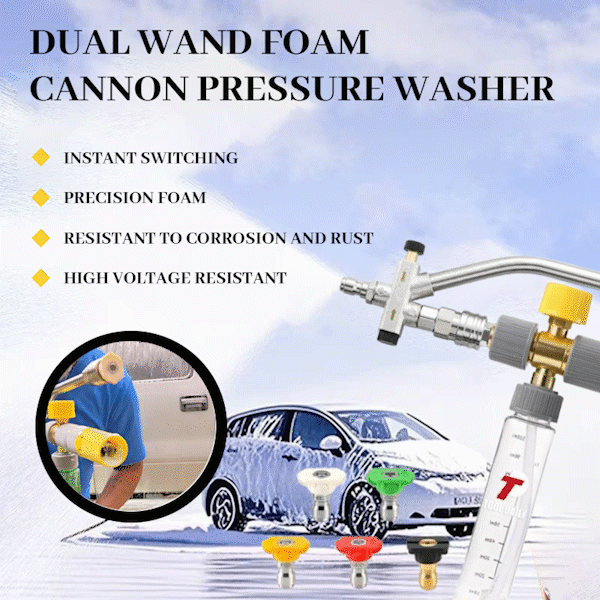 🚿Dual Wand Foam Cannon Pressure Washer