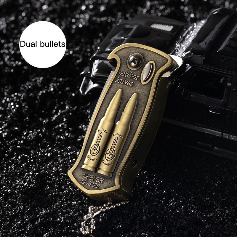 Creative 3-in-1 design multifunctional outdoor folding knife