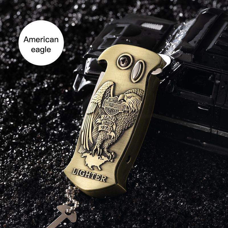 Creative 3-in-1 design multifunctional outdoor folding knife