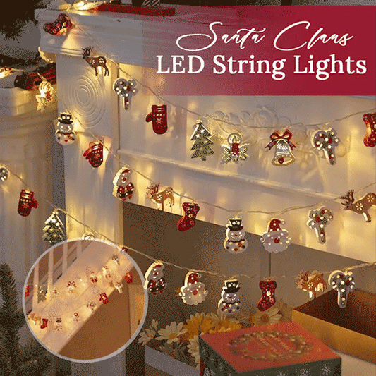 🎄 Santa Claus LED String Lights – Festive Holiday Decoration