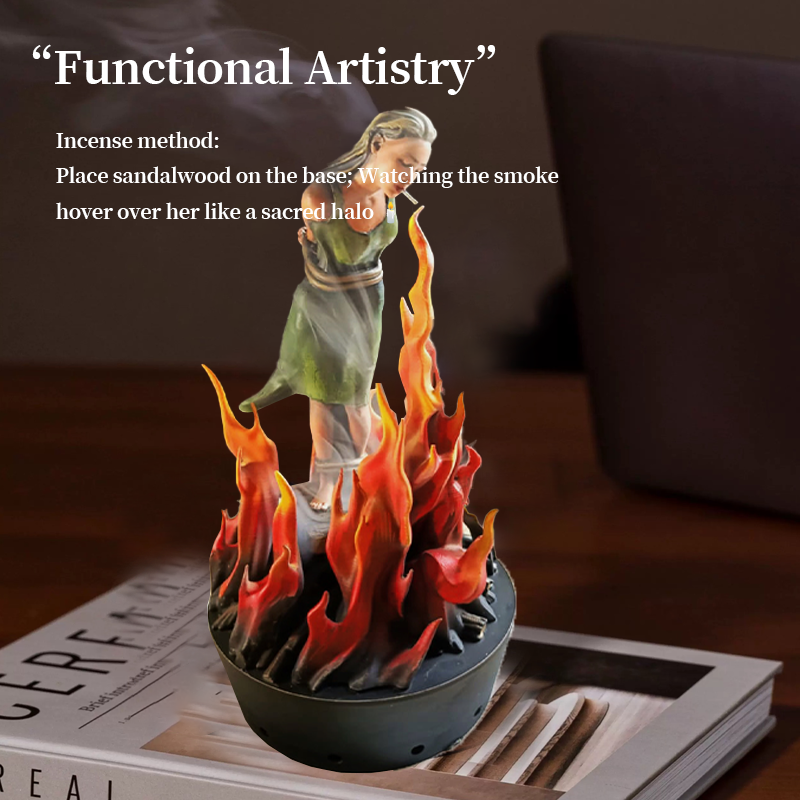 🕯️Smoke Ritual Art Piece - Creative Aroma Diffuse/ 60 Sandalwood Sticks 🔥