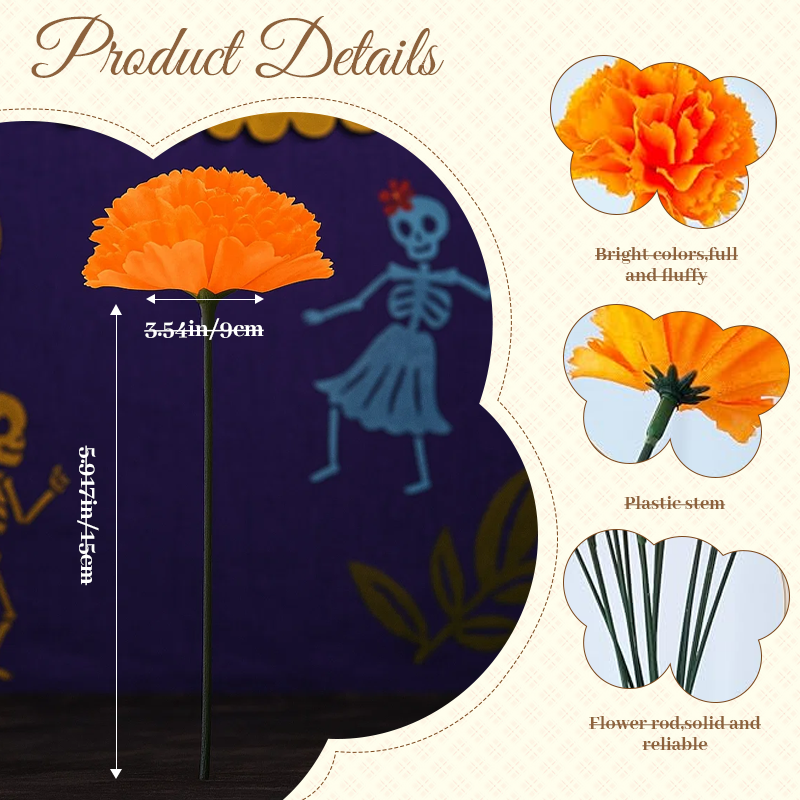 🌺Artificial Marigold Flowers