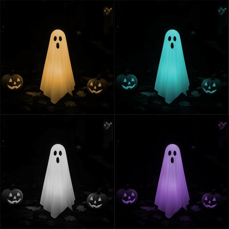 👻LED Glowing Halloween Ghost Stake Decor