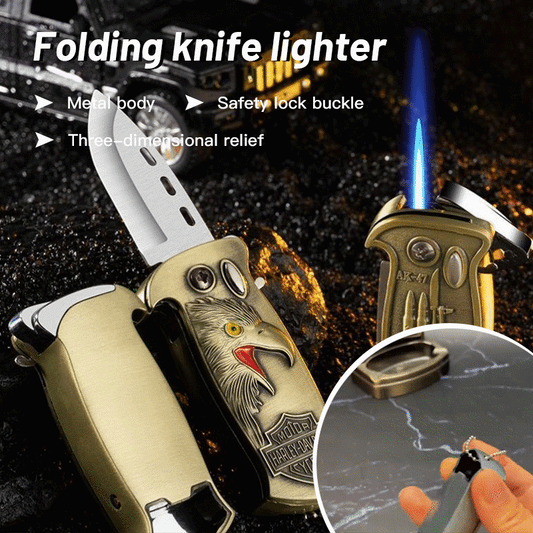 Creative 3-in-1 design multifunctional outdoor folding knife