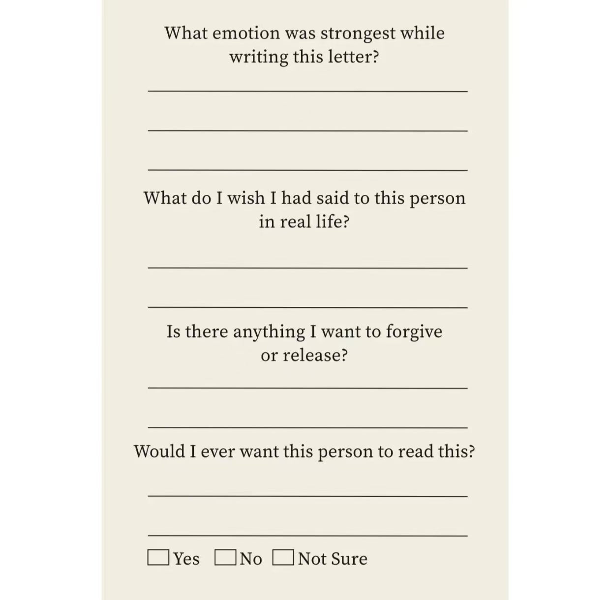 📖Healing Journal 'Letters I'll Never Send'