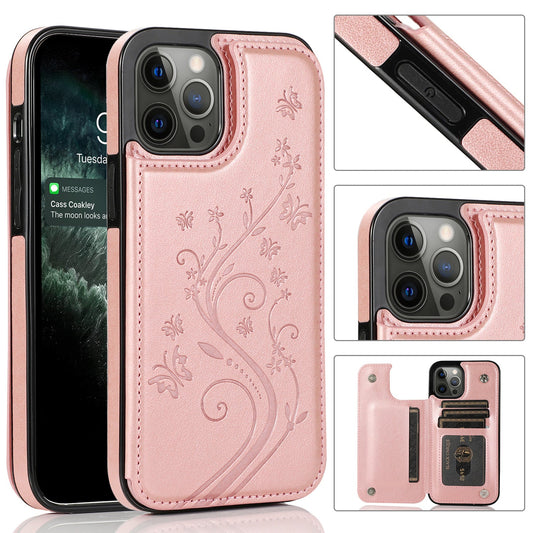 🦋 Hot Pick! Elegant Butterfly Wallet Case – Style Meets Protection! 💙