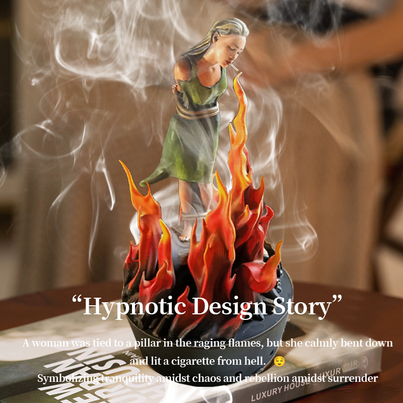 🕯️Smoke Ritual Art Piece - Creative Aroma Diffuse/ 60 Sandalwood Sticks 🔥