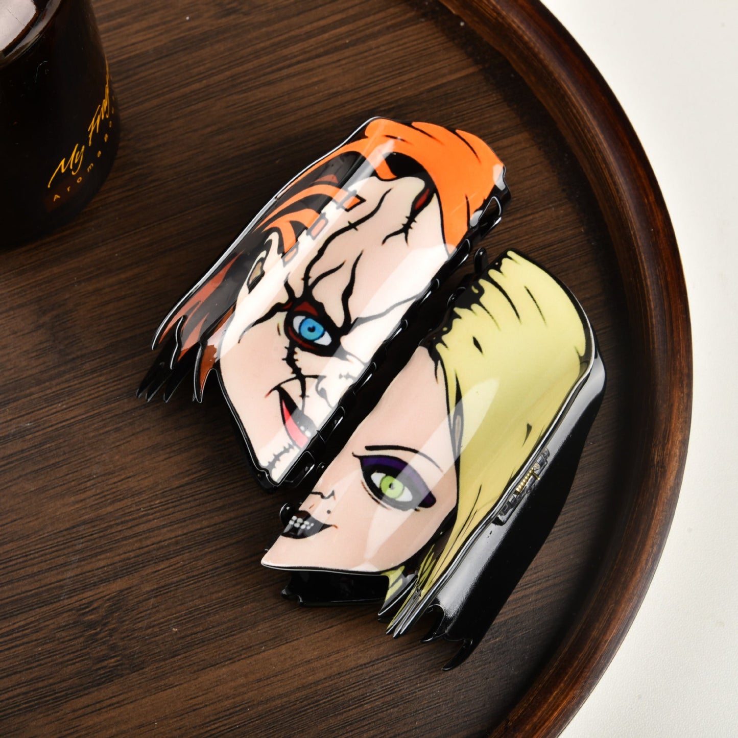 🧟‍♀️ Perfect for Halloween – Scream & Style with This Ghost Face Hair Clip! 🎉