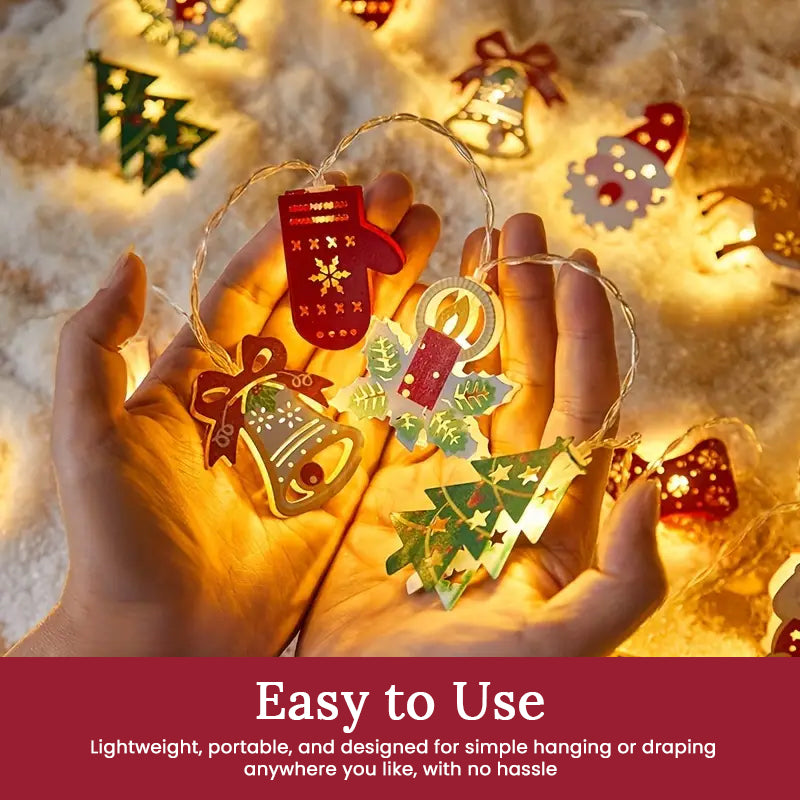 🎄 Santa Claus LED String Lights – Festive Holiday Decoration