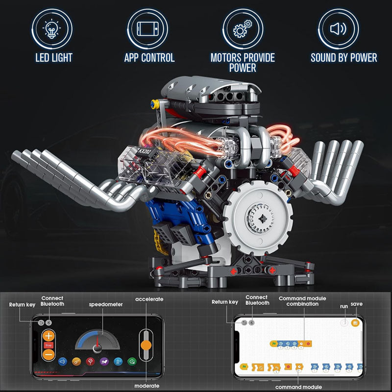 Assemble Dynamic Engine Building Block Toy