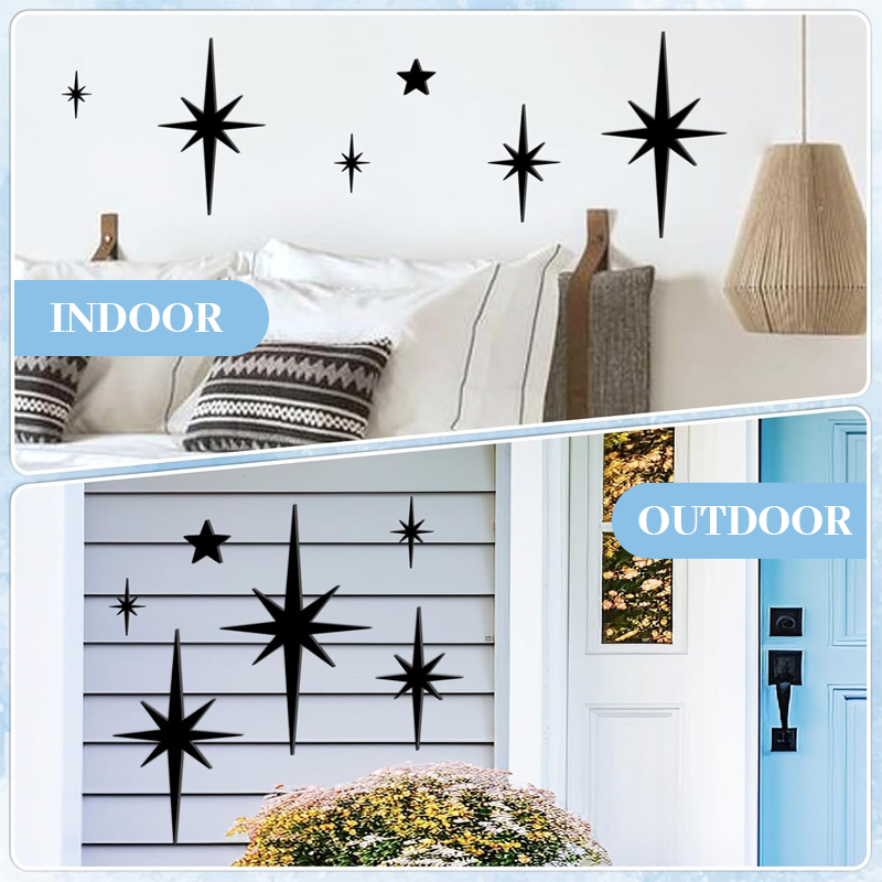 ✨ Mirror Star Wall Decals