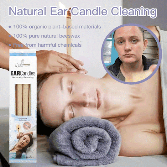 "Organic Ear Candles: Safe Wax Relief + Pressure Ease 🌿✨"