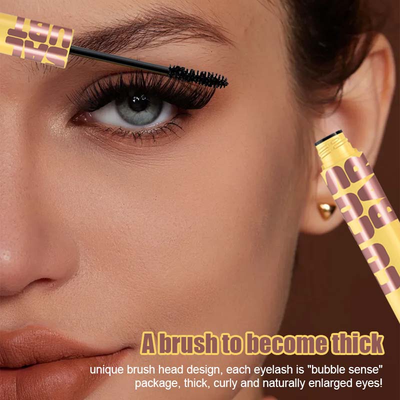 🌸 Bubble Mascara｜Thick and curled, one stroke for vibrant color!