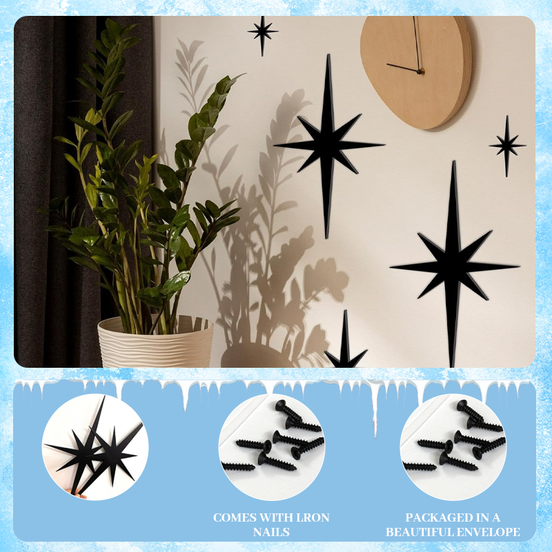✨ Mirror Star Wall Decals