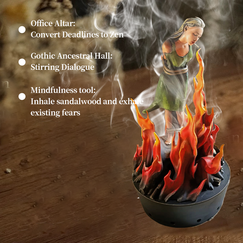 🕯️Smoke Ritual Art Piece - Creative Aroma Diffuse/ 60 Sandalwood Sticks 🔥