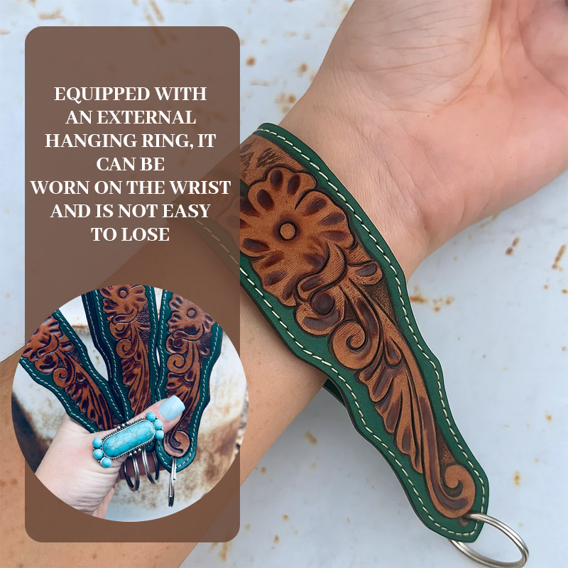 🔑Tooled Simple Cowgirl Keychain