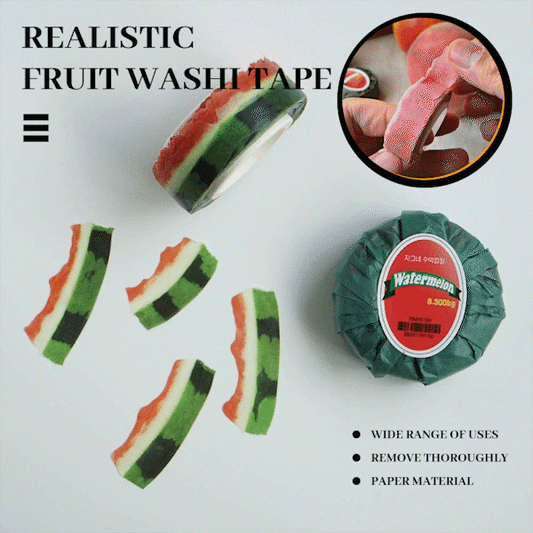 🔥Last Day 49% OFF - 6 Fruit-Themed Washi Tapes
