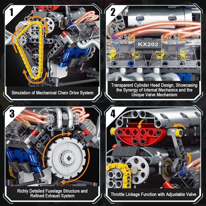 Assemble Dynamic Engine Building Block Toy