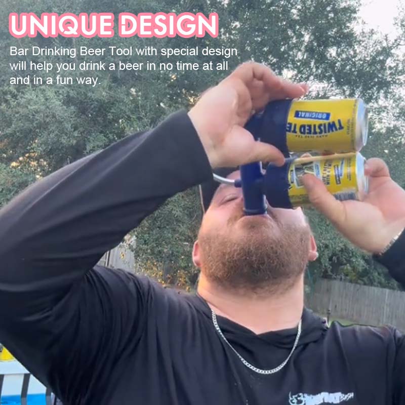 🔥 Double the Beer, Double the Fun! Beer Snorkel for Every Party! 🎊