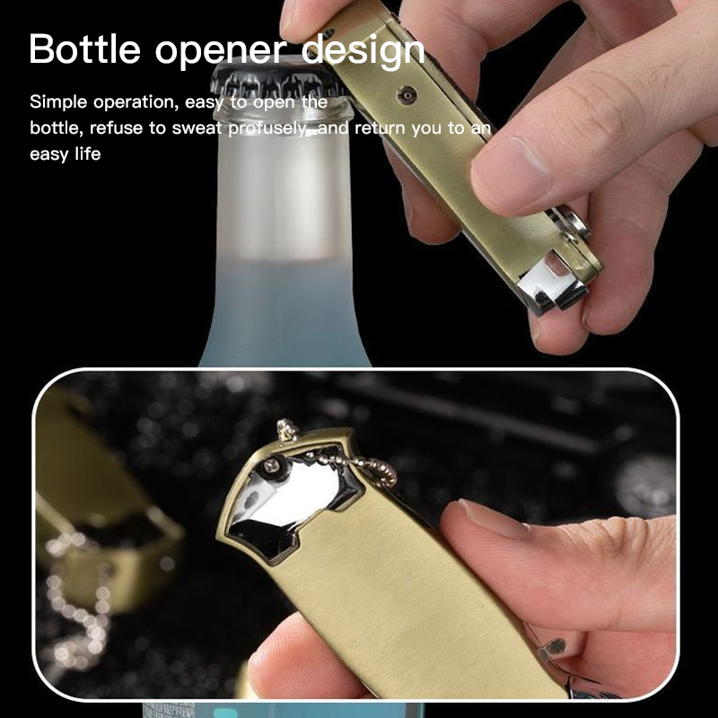 Creative 3-in-1 design multifunctional outdoor folding knife