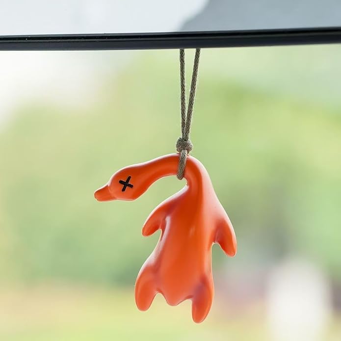 Hot Sale! UV Color-Changing Duck Pendant Funny Car Decoration 🦆🌈