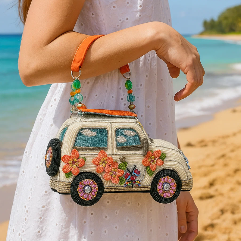 Hawaiian Cloud Embroidered Tote Bag