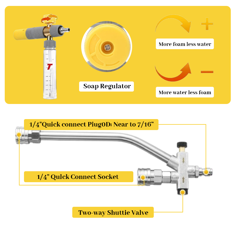 🚿Dual Wand Foam Cannon Pressure Washer