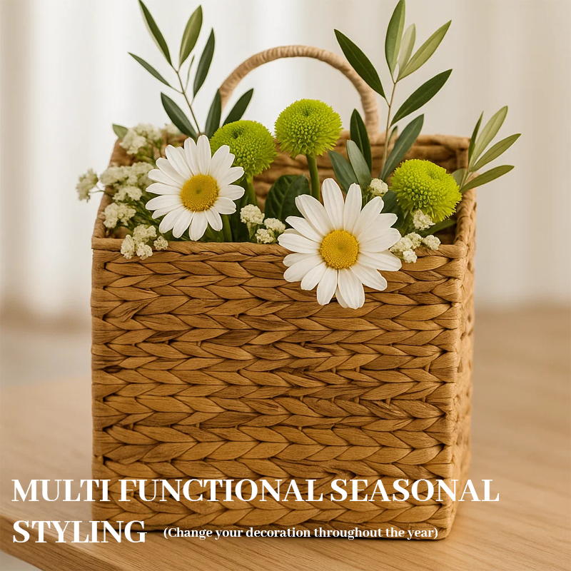 🧺 Wall-mounted flower basket