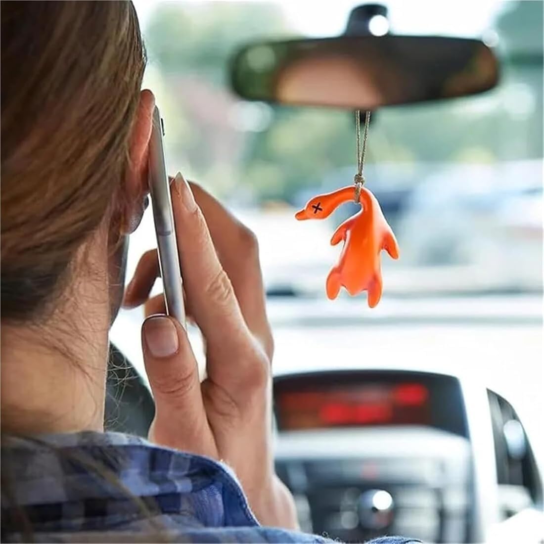 Hot Sale! UV Color-Changing Duck Pendant Funny Car Decoration 🦆🌈