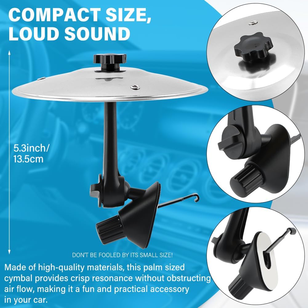 🎶 2025 New Car Crash Cymbal Air Vent: Mini Drum Cymbal for Ultimate Driving Fun!🥁🚗