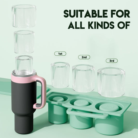 🔥 Must-Have! 3PCS Silicone Ice Molds with Lids – Perfect Fit! 🥤