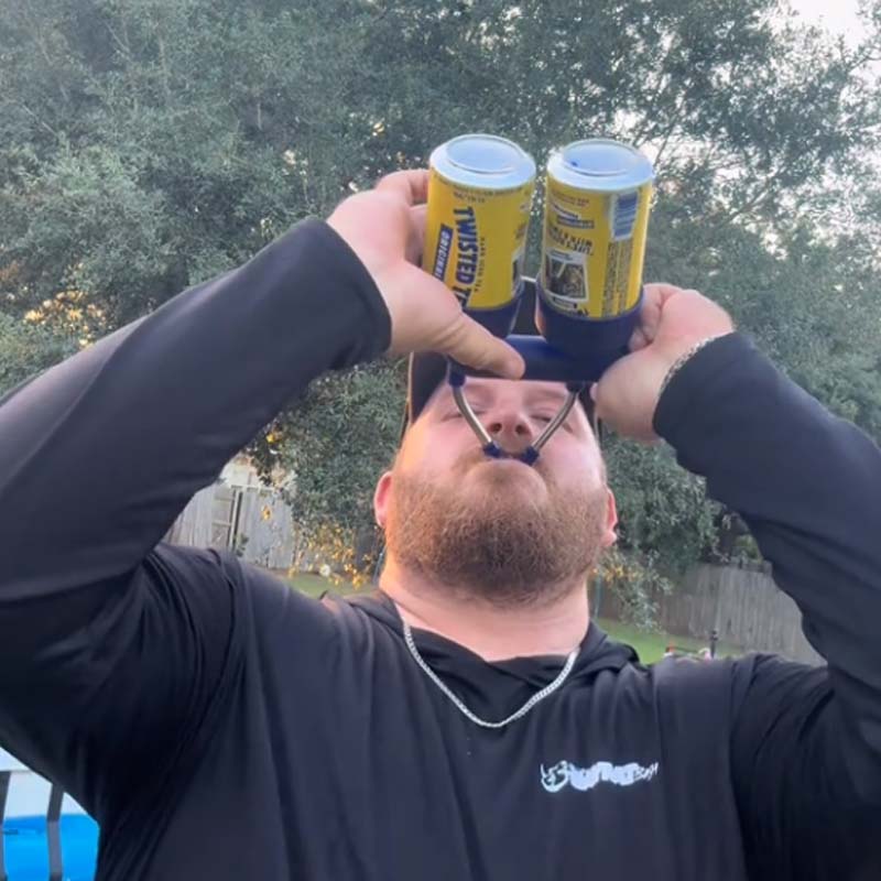 🔥 Double the Beer, Double the Fun! Beer Snorkel for Every Party! 🎊