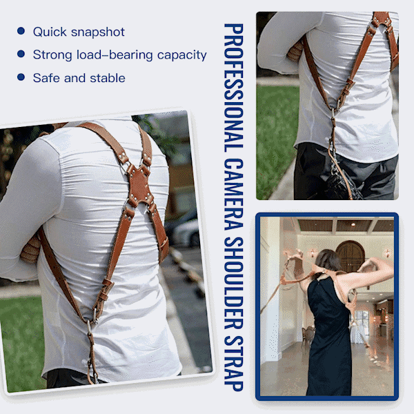 Camera double shoulder strap