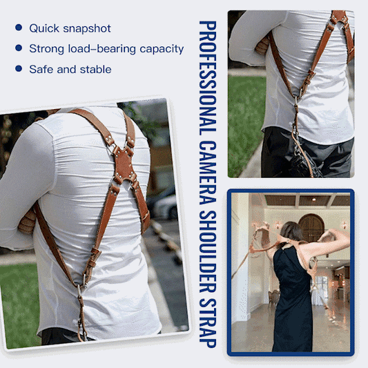 Camera double shoulder strap