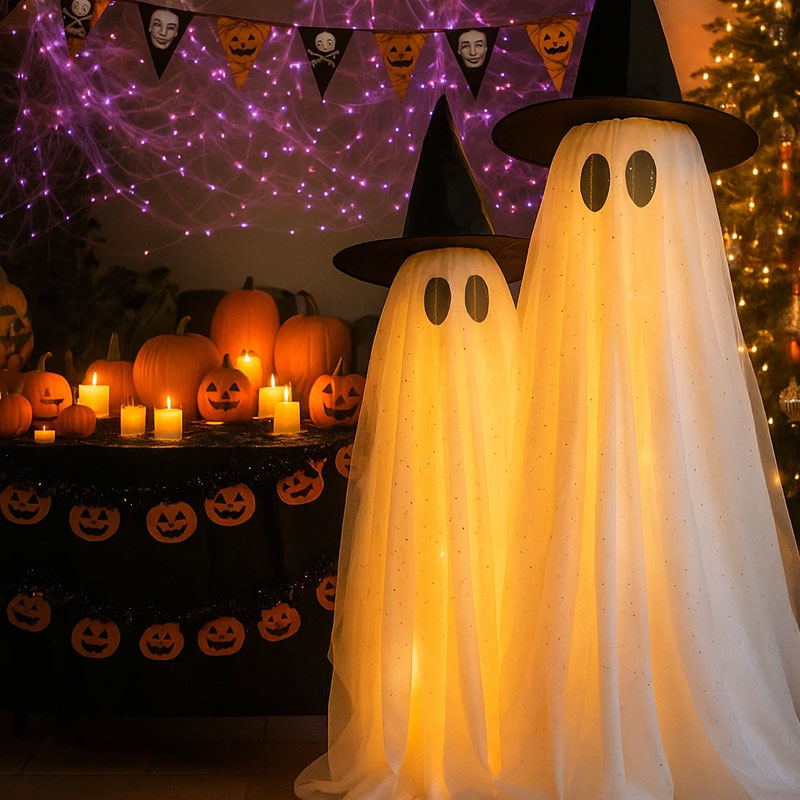 🎉 Halloween Hit! Ghost String Lights – Spooky Vibes Anywhere! 🕸️