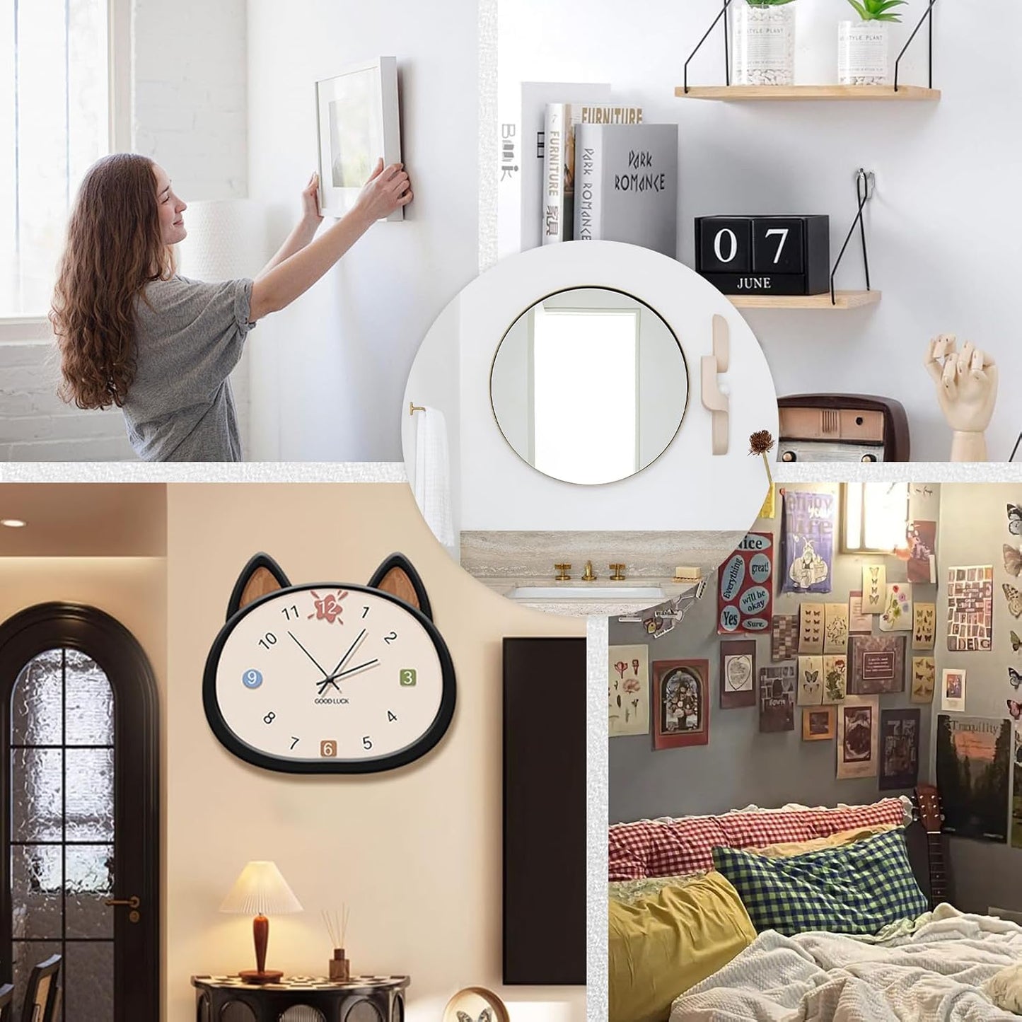 🔥 No-Drill Claw Hooks – Damage-Free Wall Picture Hanger Set