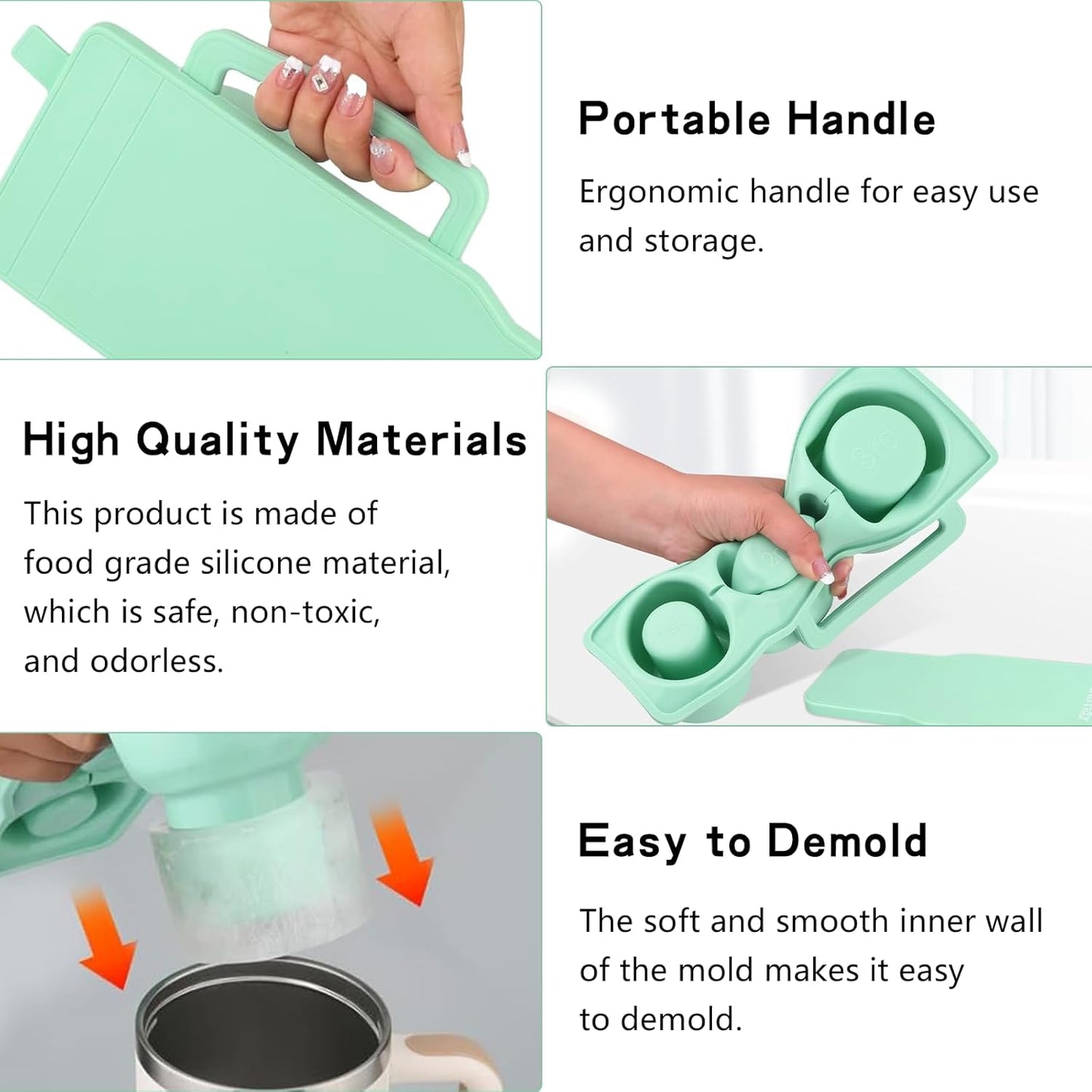 🔥 Must-Have! 3PCS Silicone Ice Molds with Lids – Perfect Fit! 🥤