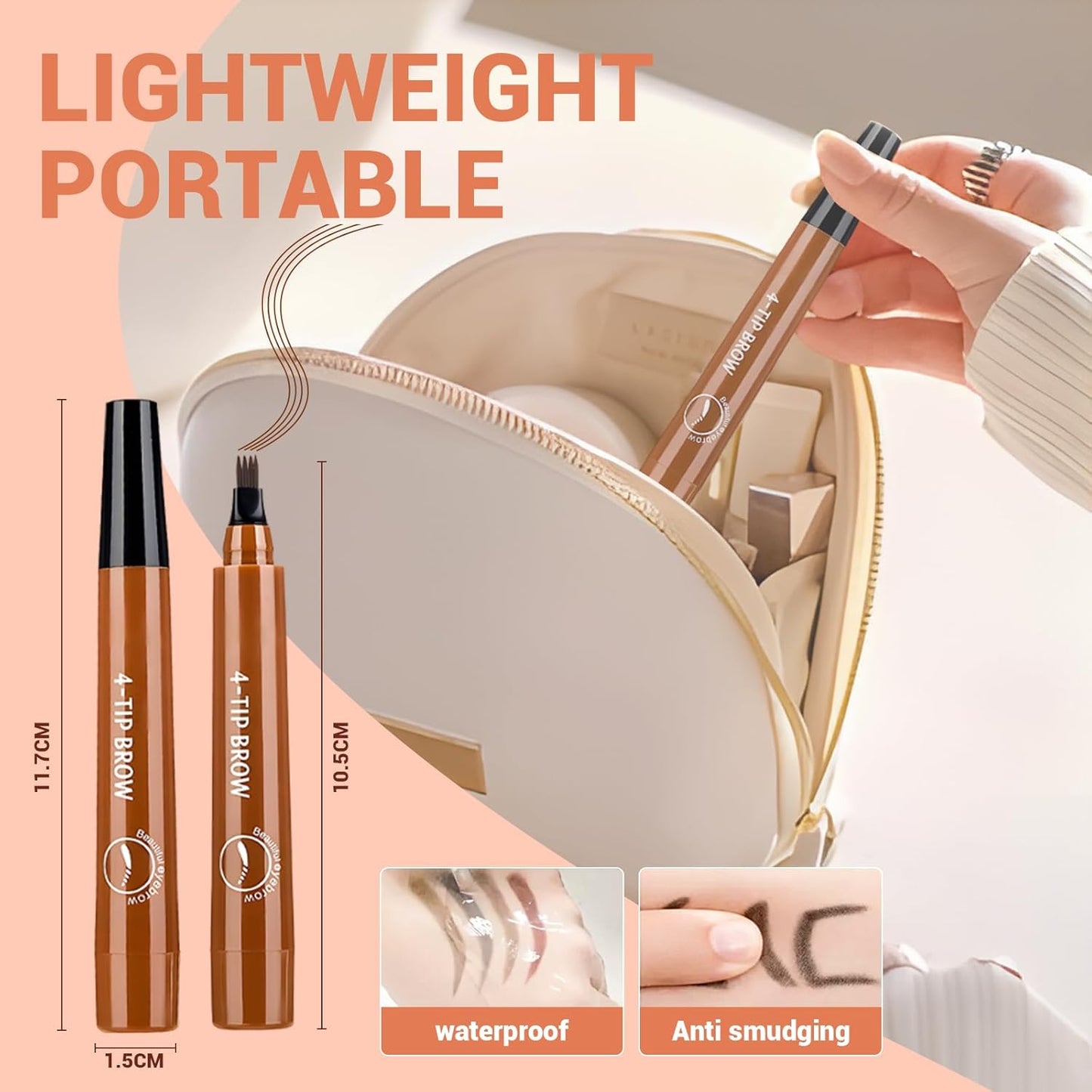 🧚‍♀️ 2025 Must-Have Brow Pen – Hair-Like & Long-Lasting!